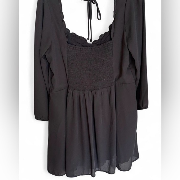 Abercrombie & Fitch XL Black Long Sleeve Mini Dress - Picture 2 of 6